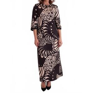 NEW CK BRADLEY cassandra maxi dress in paddle black